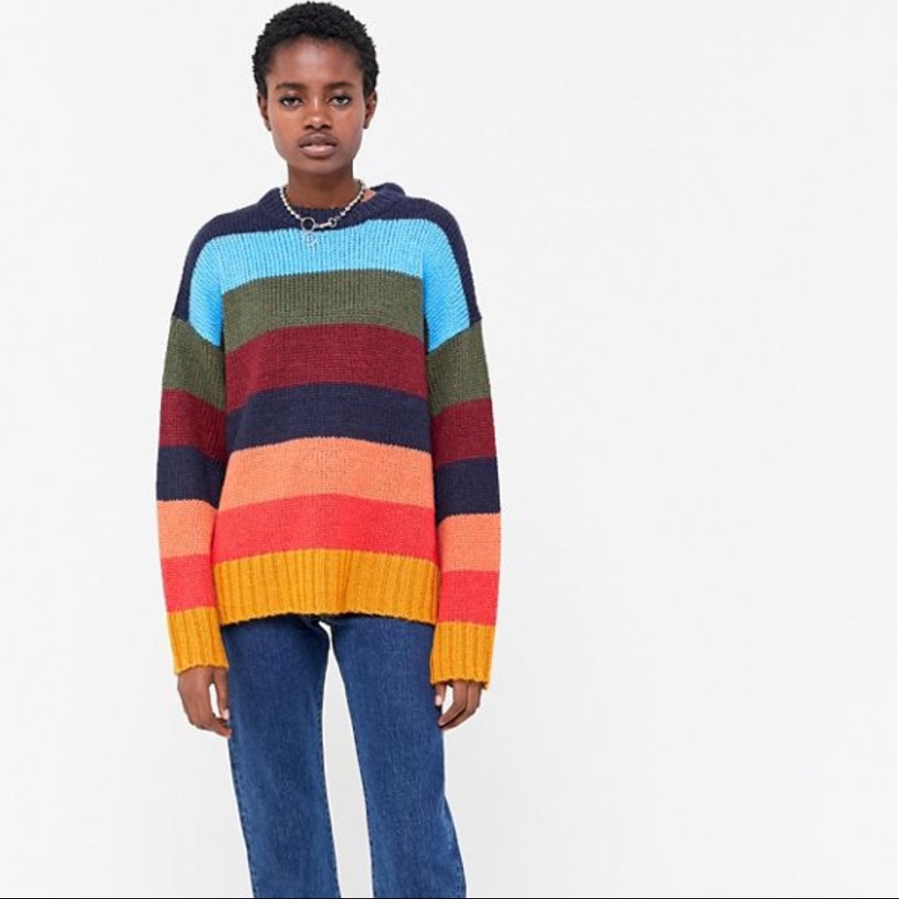 UO Striped Crew-Neck Sweater
